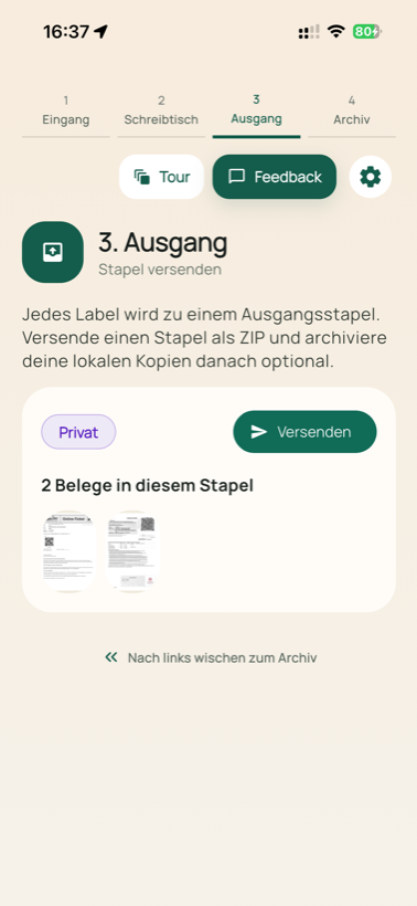 Ausgang in Zettelheld